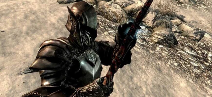 Эбонитовый воин Skyrim